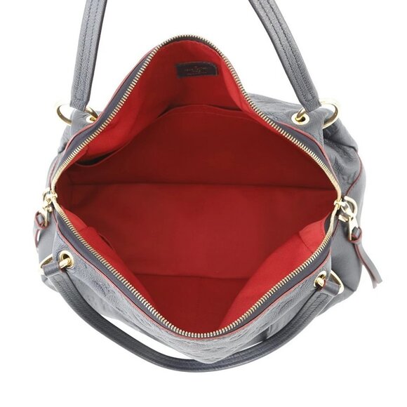 LOUIS VUITTON Pomthieu Size PM Monogram Empreinte Leather Marine Rouge M43721 - Picture 15 of 15